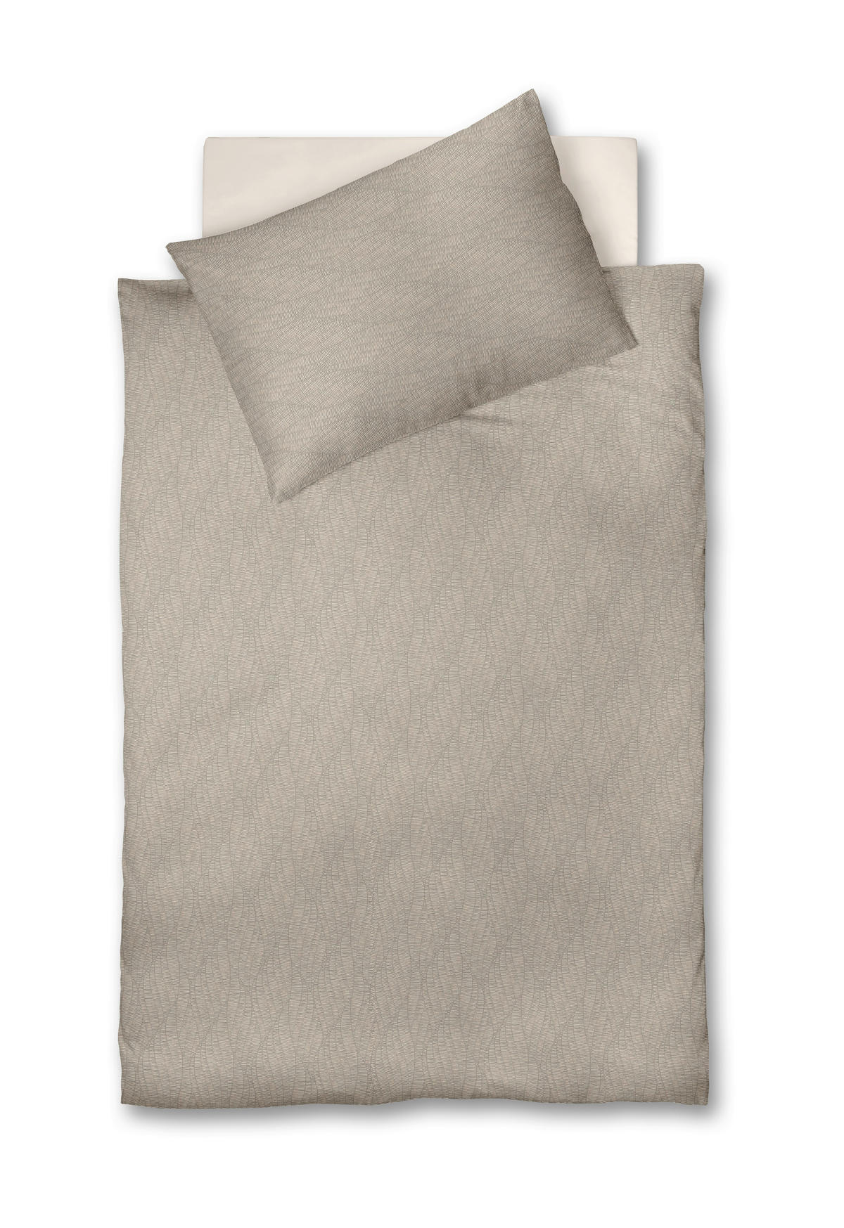 ÁGYNEMŰHUZAT-GARNITÚRA 140/200 cm  - magasfényű szürke/antracit, Basics, textil (140/200cm) - Fleuresse