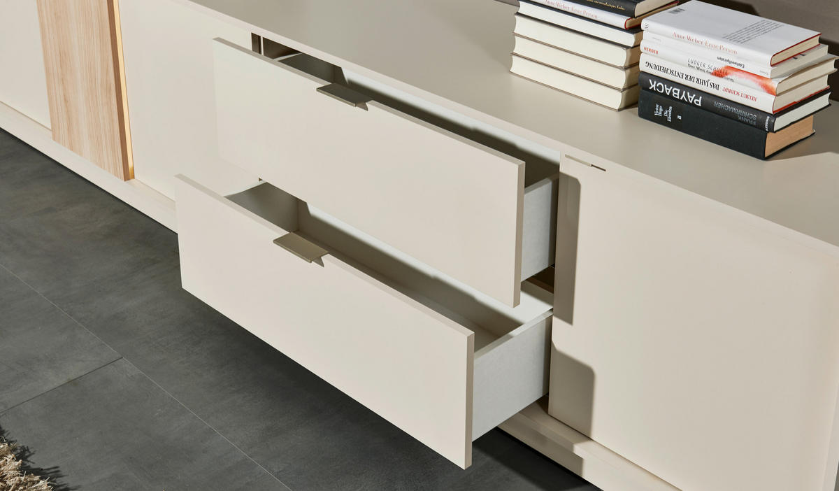 SIDEBOARD  in 193/83/40 cm  - Kaschmir/Silberfarben, Design, Holzwerkstoff/Kunststoff (193/83/40cm) - MID.YOU