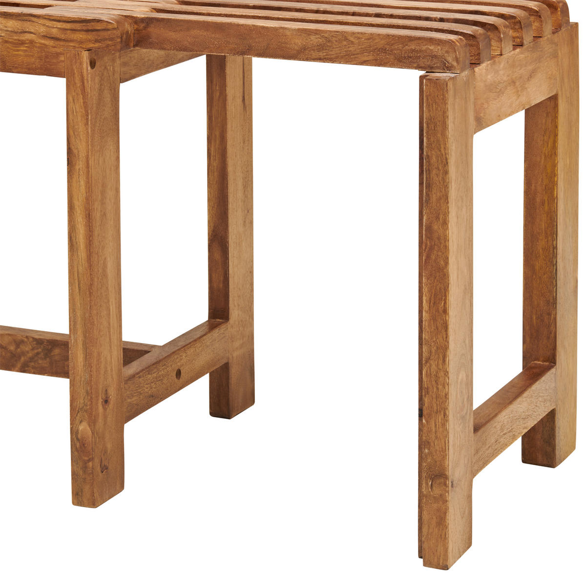 SITZBANK 90/45/35 cm Naturfarben Mangoholz vollmassiv  - Naturfarben, MODERN, Holz (90/45/35cm) - MID.YOU