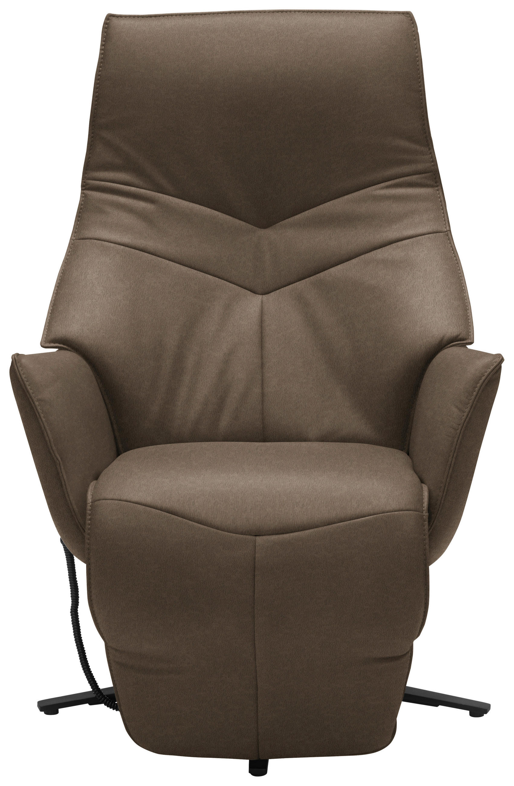 RELAXSESSEL in Leder Olivgrün  - Anthrazit/Olivgrün, Design, Leder/Metall (74/84/113cm) - Himolla