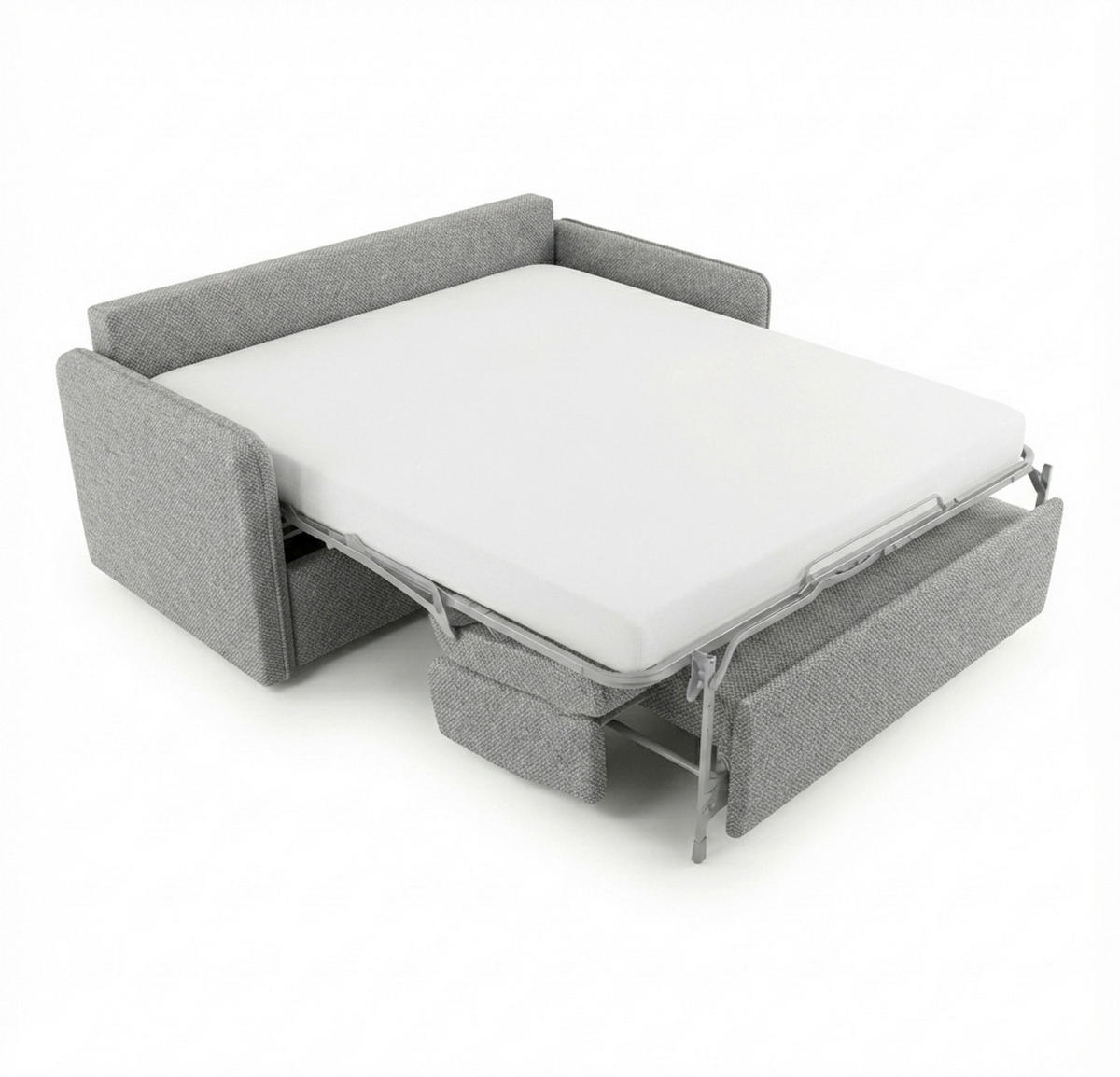 SCHLAFSOFA Webstoff Grau  - Schwarz/Grau, KONVENTIONELL, Kunststoff/Textil (180/86/100cm) - Xora
