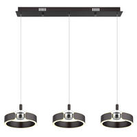ZÁVĚSNÉ LED SVÍTIDLO, 86/22/125 cm - bronzová/čiré, Design, kov/plast (86/22/125cm) - Globo