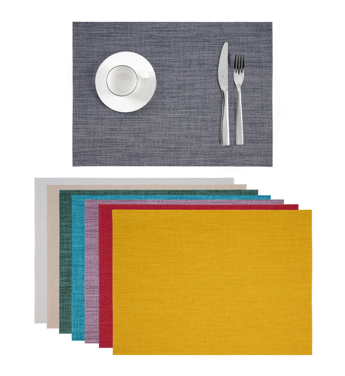 TISCHSET Home Kunststoff Dunkelgrau 33/45 cm  - Dunkelgrau, Basics, Kunststoff (33/45cm) - Novel