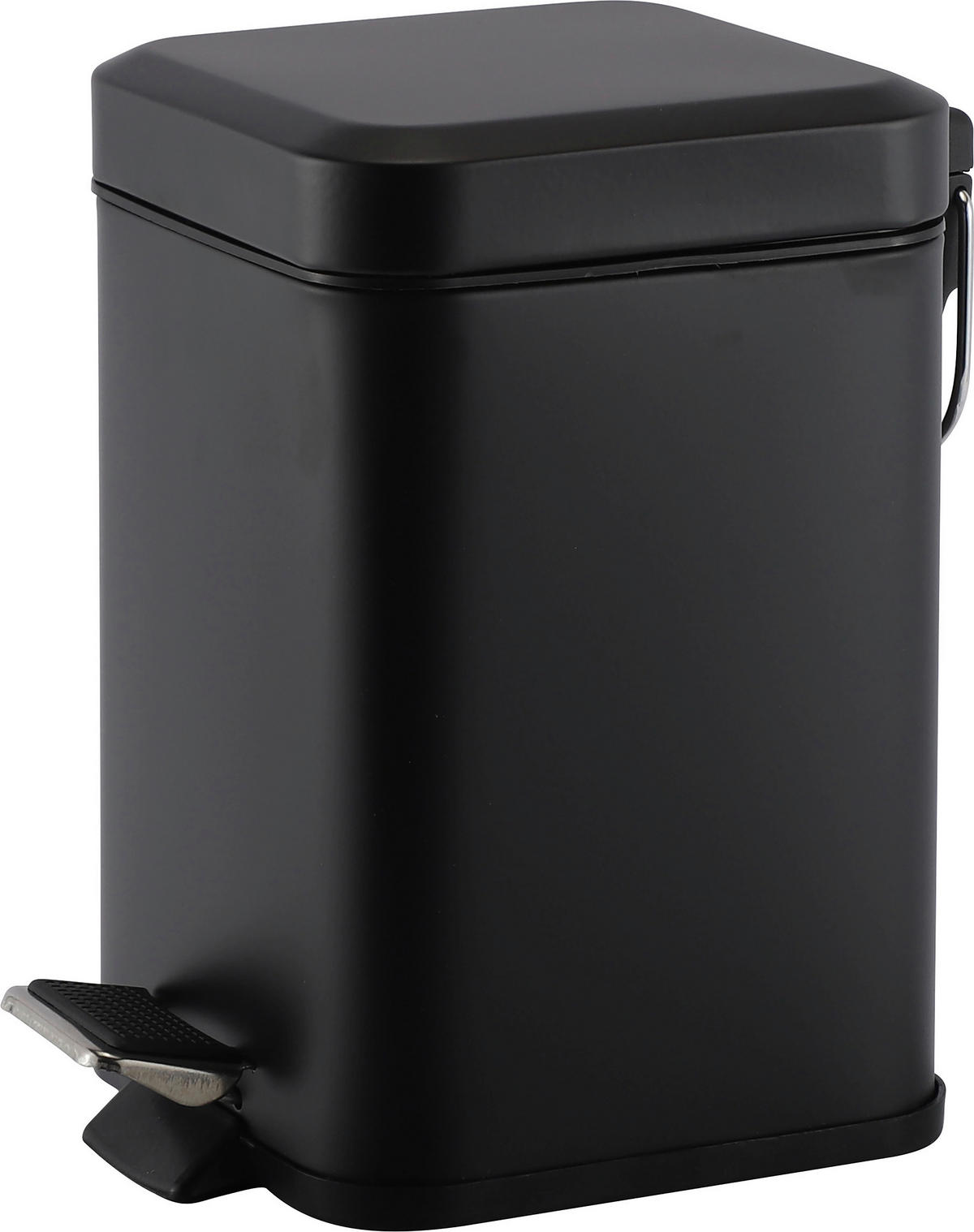 PEDÁLOS SZEMETES 3 l  - fekete, Basics, műanyag/fém (22,5/24,5/16cm) - Homeware