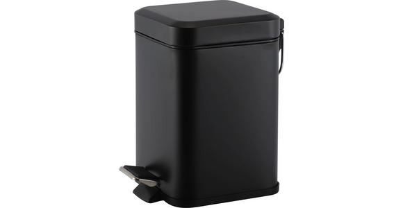 TRETEIMER 3 l  Metall, Kunststoff  - Schwarz, Basics, Kunststoff/Metall (22,5/24,5/16cm) - Homeware