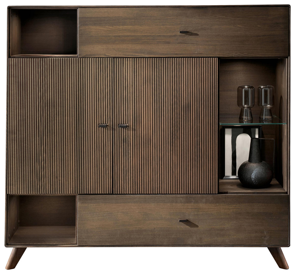 HIGHBOARD  in 156,5/145/40 cm  - Kernbuche/Braun, KONVENTIONELL, Holz (156,5/145/40cm) - Livetastic