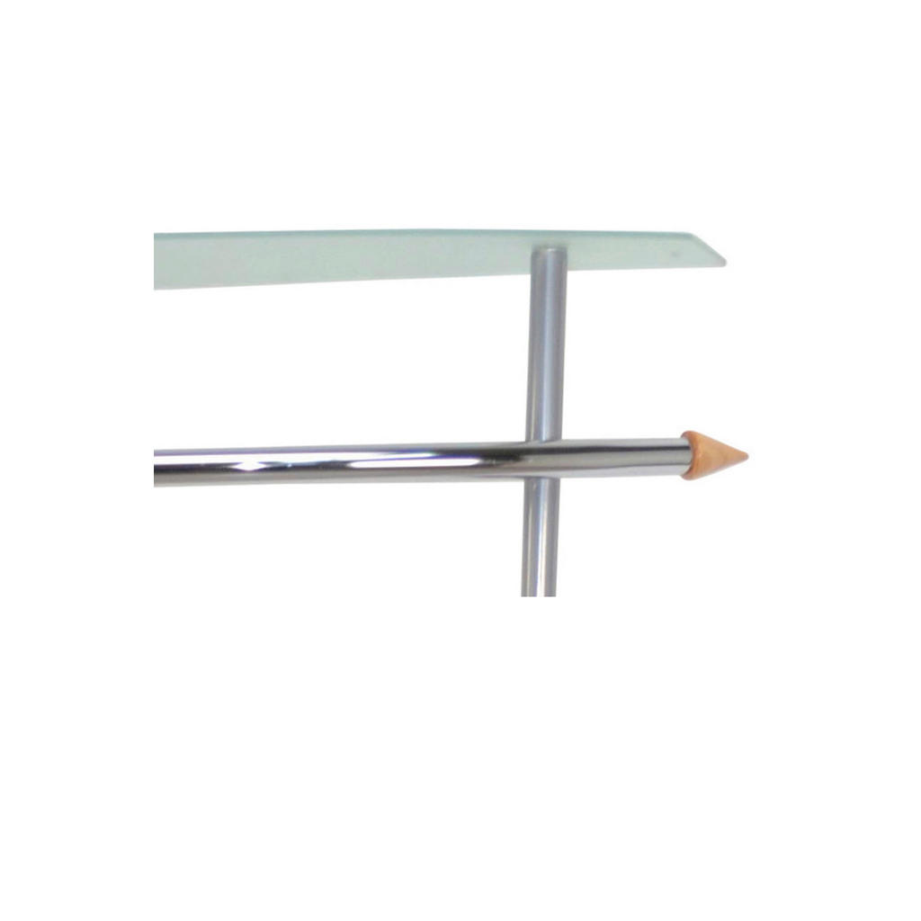 Thumbnail - Mid.you Wandgarderobe, Alu, Holz, Metall, Glas, Buche, massiv, Uni, 96x182x30 cm, Hutablage, Kleiderstange, Garderobe, G...