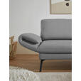 ECKSOFA  in Flachgewebe Hellgrau  255-365/175-224 cm  - Hellgrau/Schwarz, Design, Textil/Metall (255-365/175-224cm) - Dieter Knoll