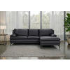ECKSOFA Schwarz Echtleder  - Schwarz, Design, Leder (248/158cm) - MID.YOU