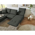 ECKSOFA  in Flachgewebe Grün  175-224/255-365 cm  - Schwarz/Grün, Design, Textil/Metall (175-224/255-365cm) - Dieter Knoll