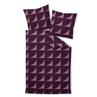 BETTWÄSCHE 3-teilig Makosatin 200/200 cm  - Beere, Design, Textil (200/200cm) - Janine