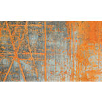FUßMATTE  70/120 cm  Grau, Orange  - Orange/Grau, KONVENTIONELL, Kunststoff/Textil (70/120cm) - Esposa