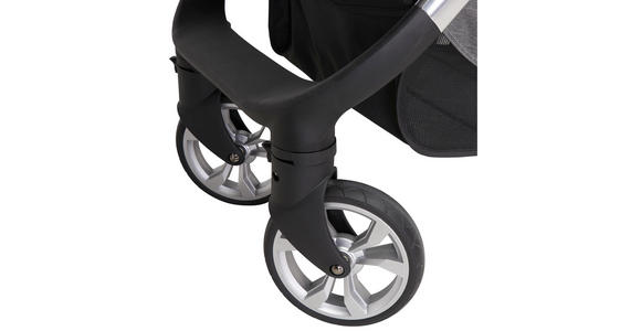 KINDERWAGENSET Neapel - Silberfarben/Grau, Design, Textil/Metall (76,96/59,95/106,68cm) - My Baby Lou