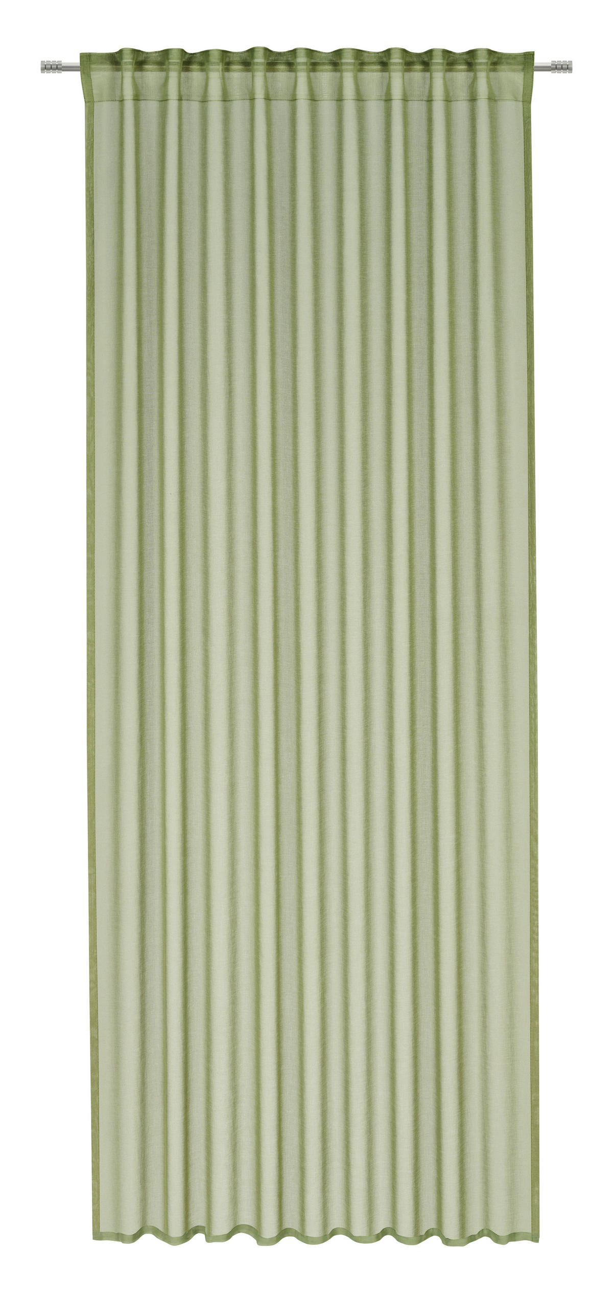 DRAPERIE CONFECȚIONATĂ transparent  - verde, Basics, textil (140/245cm) - Boxxx