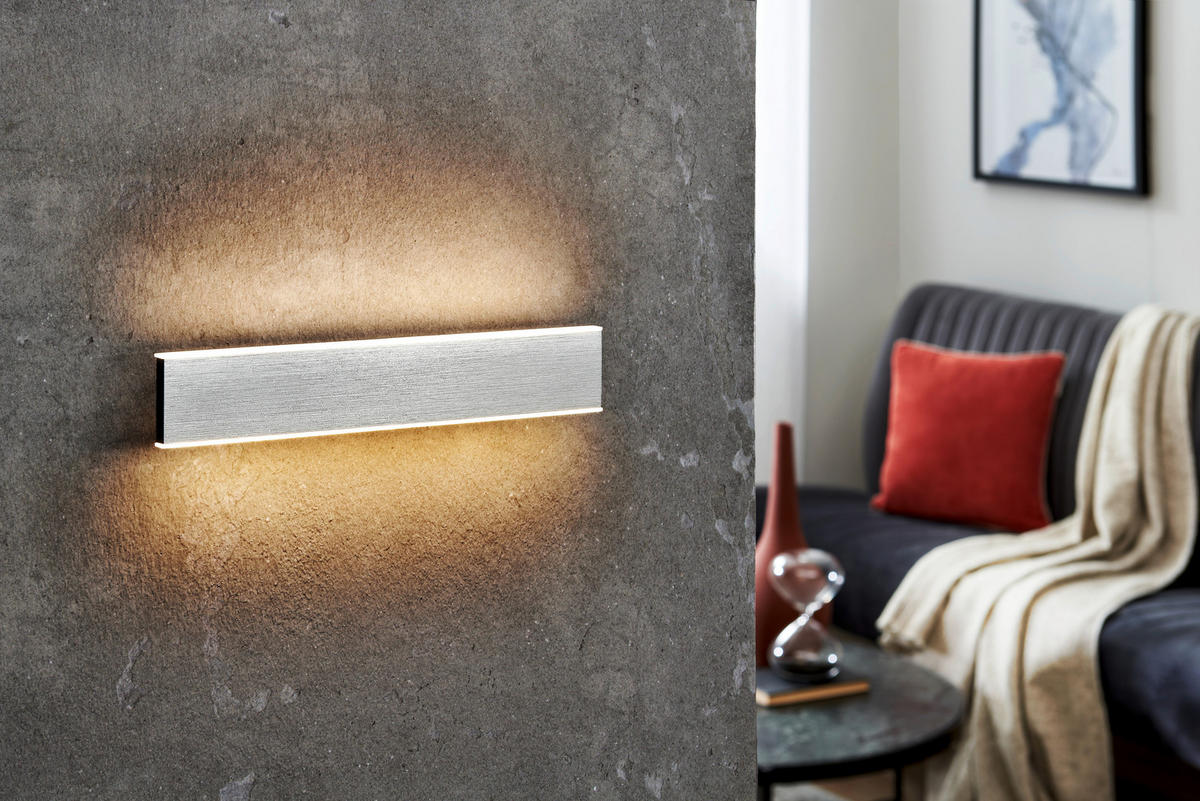 LED-WANDLEUCHTE Delta   - Anthrazit, Design, Metall (30/3,4/5,3cm) - Hell