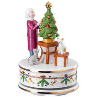 Spieluhr 2024 "O Tannenbaum" Weihnachtsleuchten 2024  - Multicolor/Weiß, MODERN, Keramik (11/17cm) - Hutschenreuther
