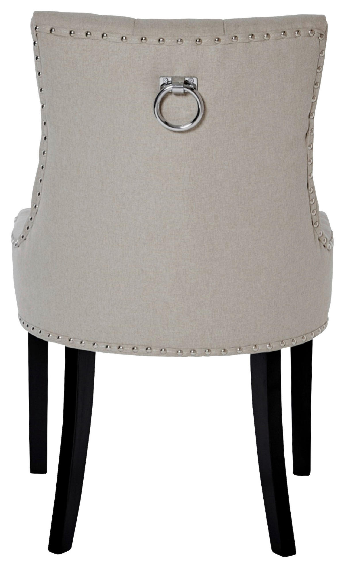 STUHL  in Webstoff  - Beige/Schwarz, Modern, Holz/Textil (56/62,5/91cm) - Livetastic