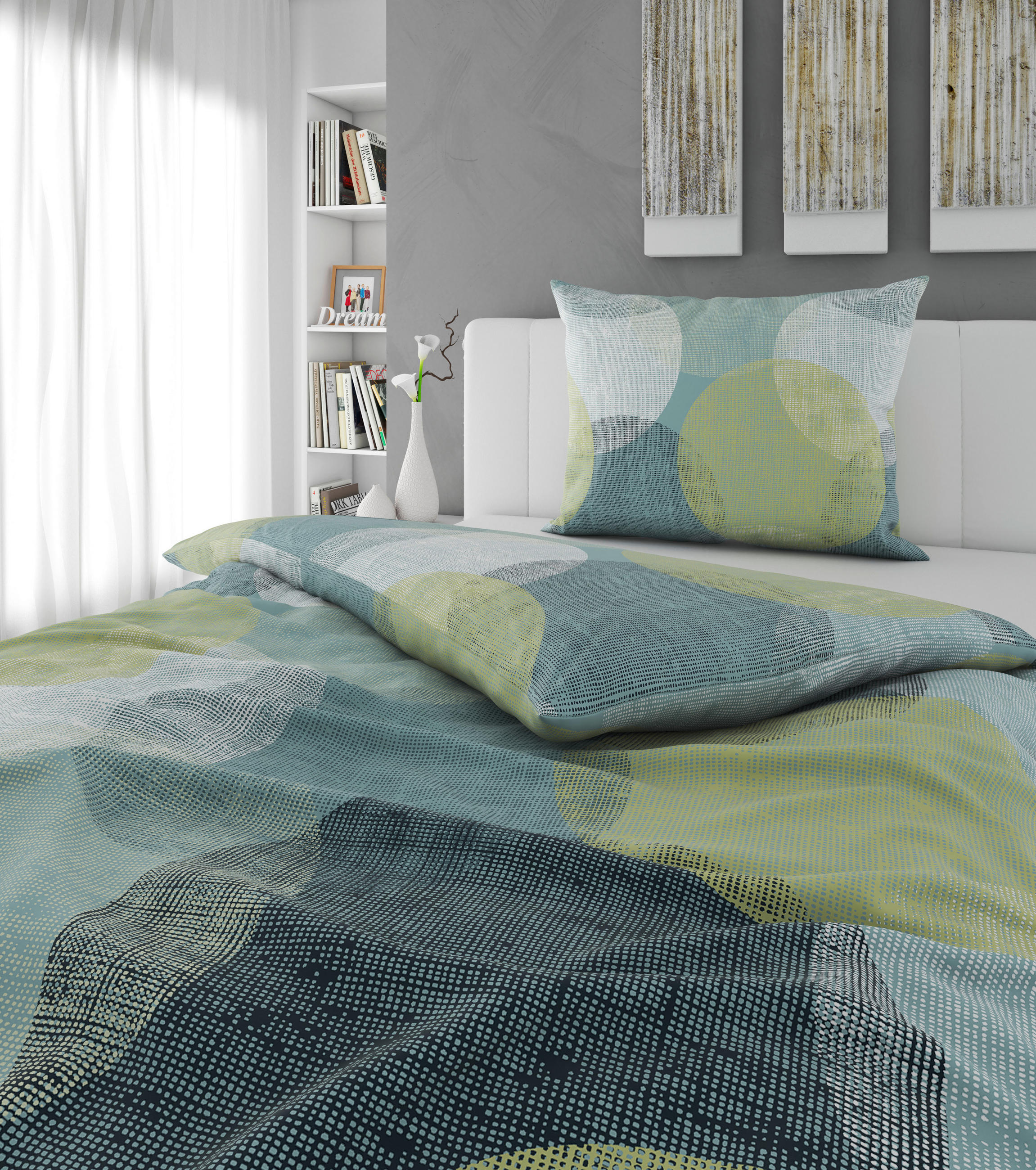 POVLEČENÍ, flanel, tyrkysová, 140/220 cm - tyrkysová, textil (140/220cm) - Esposa