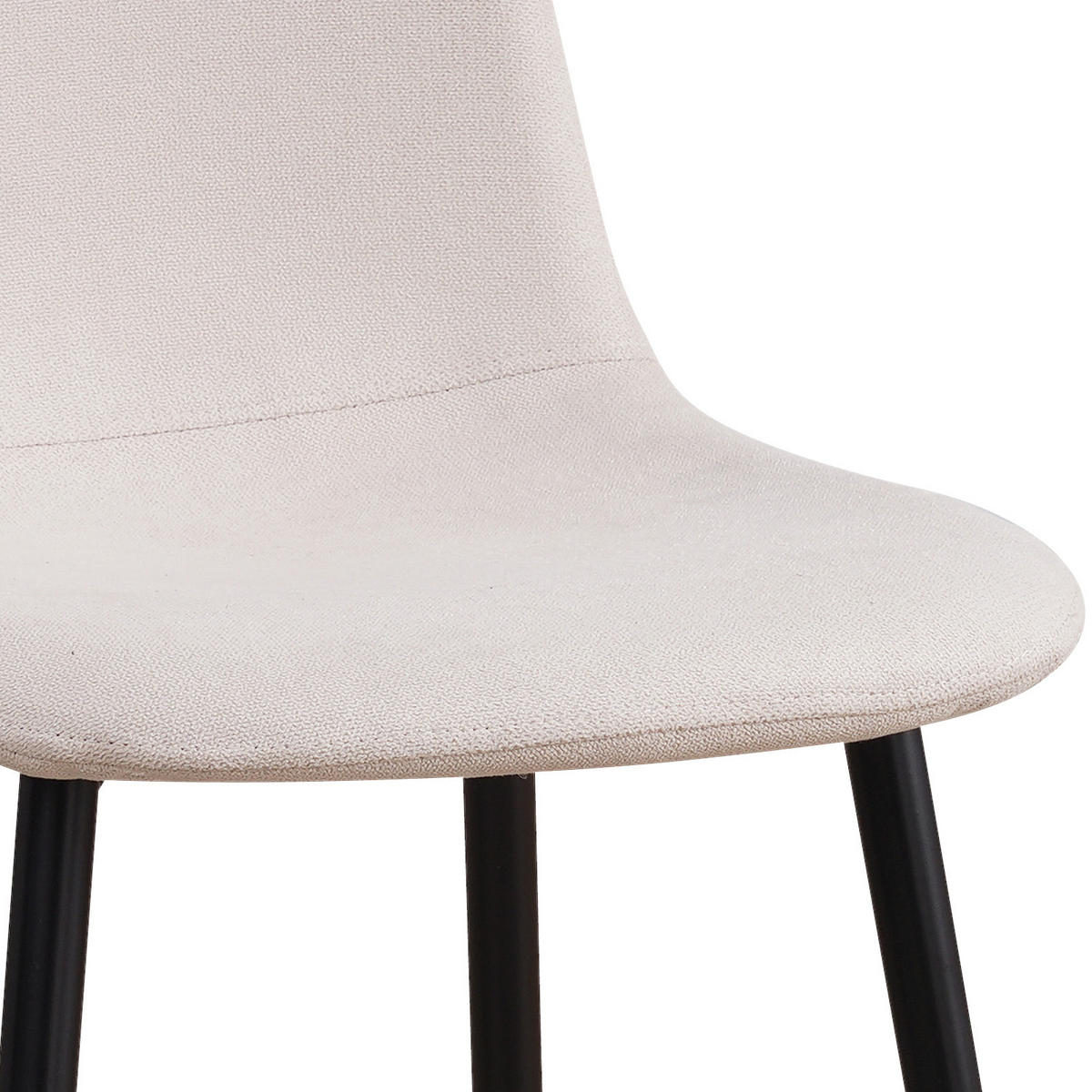 ŽIDLE, krémová - černá/krémová, Basics, kov/textil (43/85/54cm) - P & B