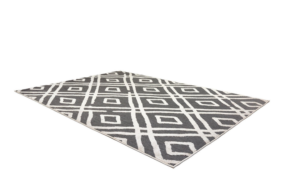 LÄUFER 80/200 cm Serina  - Weiß/Grau, Basics, Kunststoff (80/200cm) - Astra