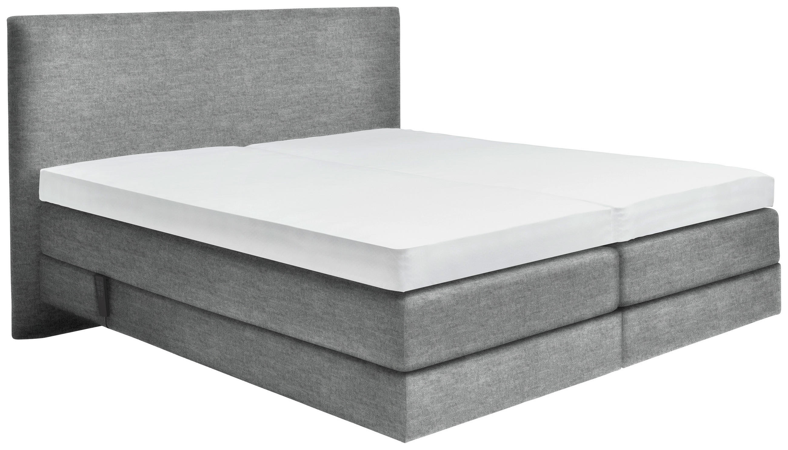 BOXSPRINGBETT 160/200 cm  in Grau  - Grau, KONVENTIONELL, Holz/Textil (160/200cm) - Dieter Knoll