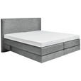 BOXSPRINGBETT 200/200 cm  in Grau  - Grau, KONVENTIONELL, Holz/Textil (200/200cm) - Dieter Knoll