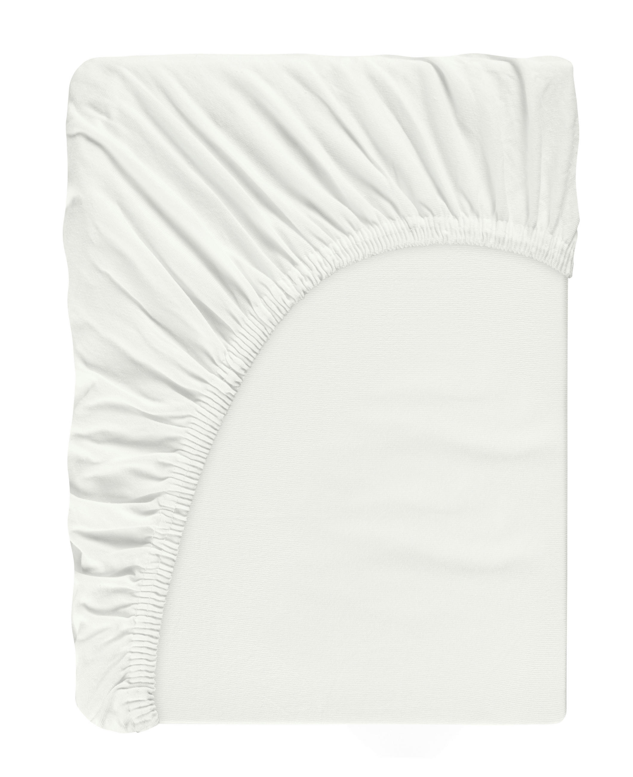 ELASTICKÉ PROSTĚRADLO, bílá, 120/220 cm - bílá, Basics, textil (120/220cm) - Dieter Knoll