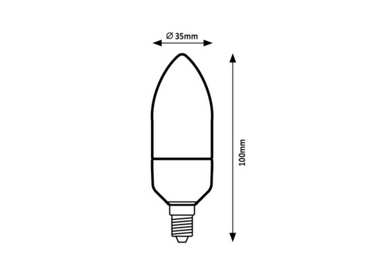 LED ŽARULJA  - bijela, Basics, plastika (3.5/10cm)