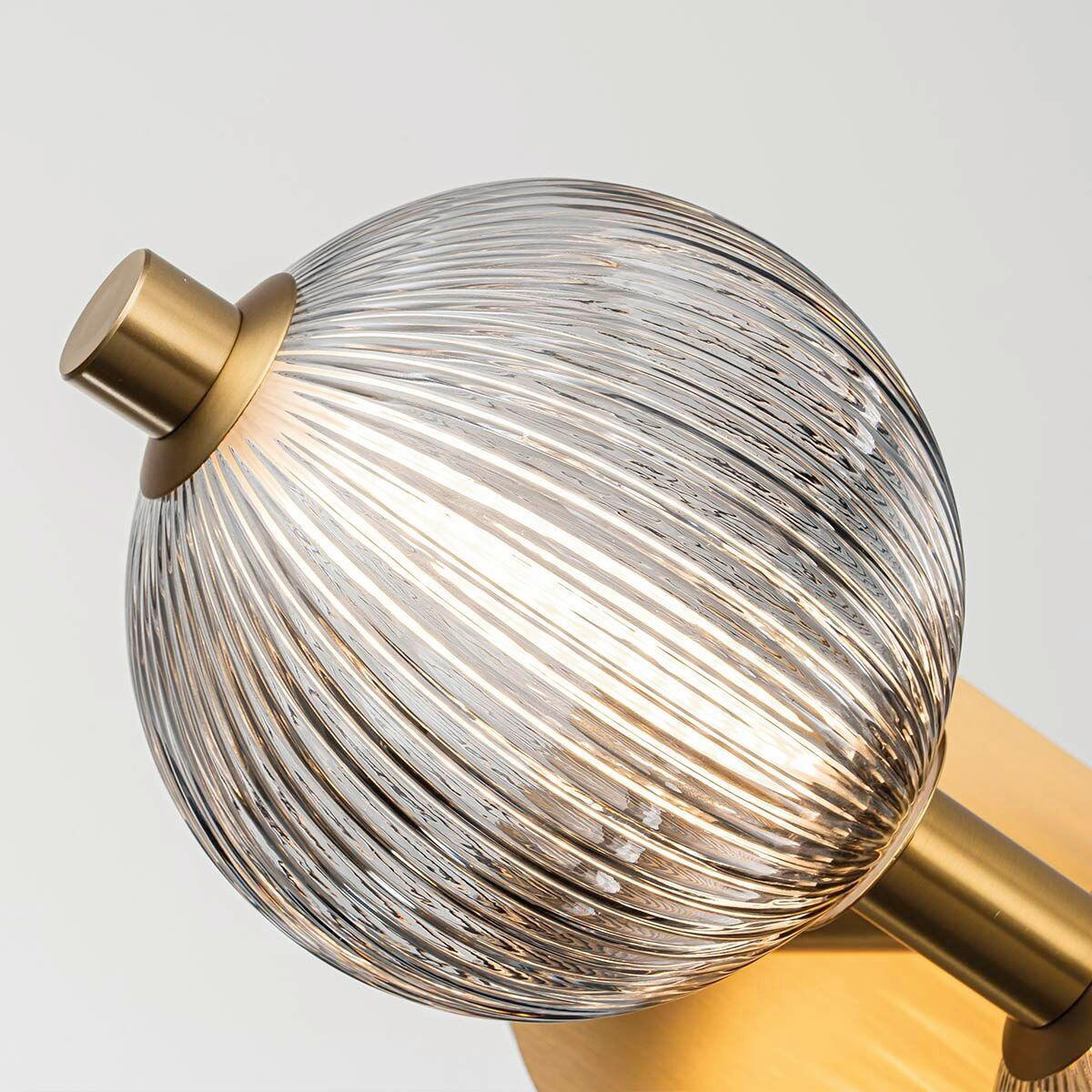WANDLEUCHTE - Goldfarben, Konventionell, Glas/Metall (15,1/58,7cm) - Elstead Lighting