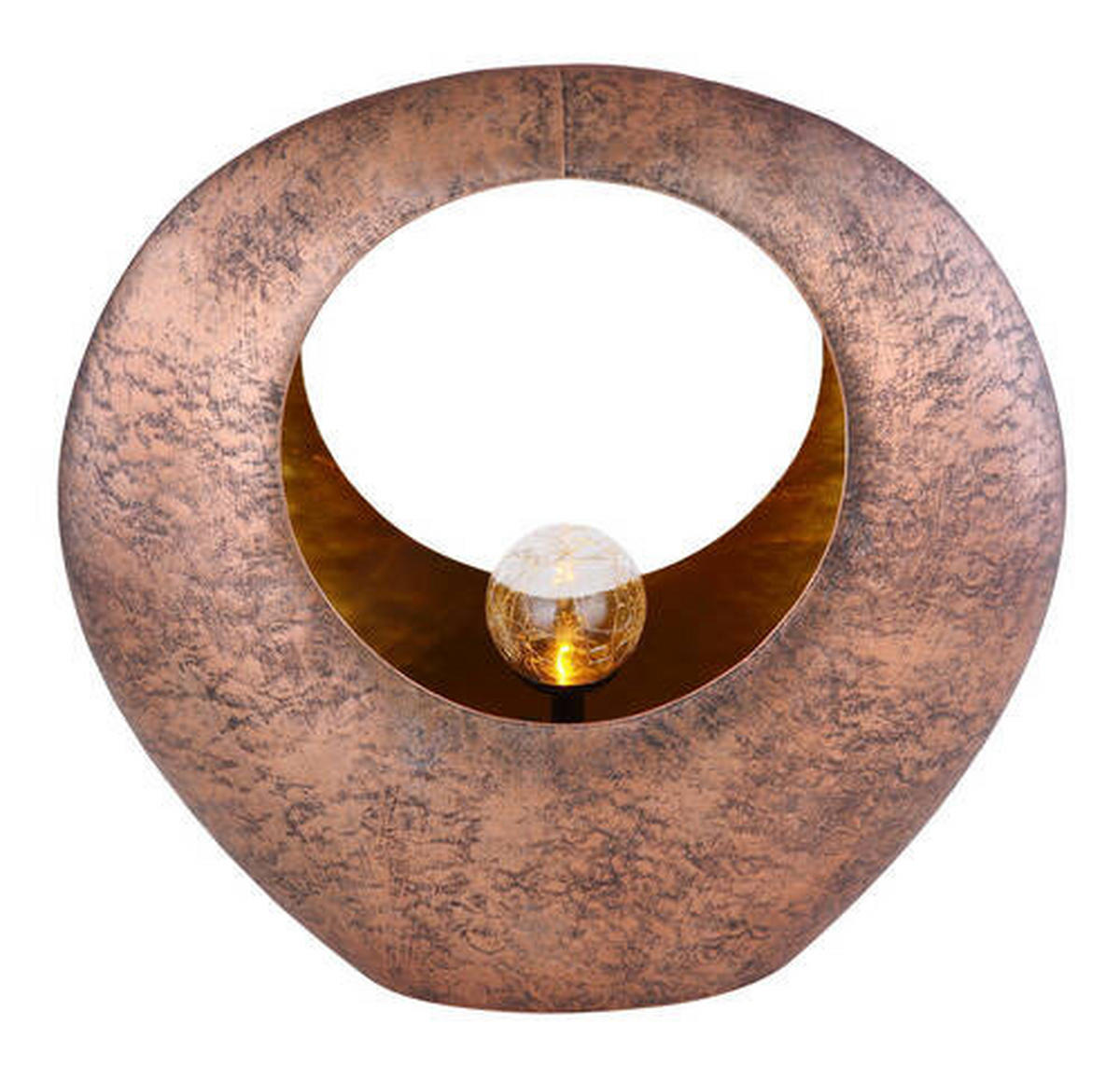 SVJETILJKA SOLARNA  - boje mjeda/prozirno, Design, staklo/metal (35/13,5/37cm) - Globo