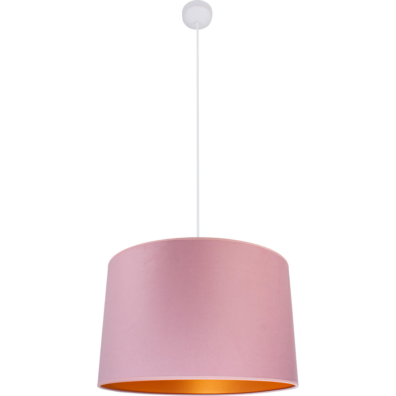 HÄNGELEUCHTE 40/100 cm  - Rosa/Weiß, Basics, Holz (40/100cm)