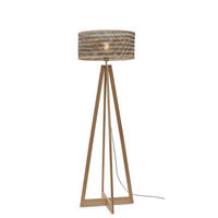 STOJACÍ LAMPA, 50/50/145 cm - černá/přírodní barvy, Trend (50/50/145cm) - Good & Mojo