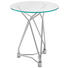 BEISTELLTISCH in Nickelfarben - Nickelfarben, Design, Glas/Metall (45,7/54,6cm) - Xora BEISTELLTISCH in Nickelfarben - Nickelfarben, Design, Glas/Metall (45,7/54,6cm) - Xora