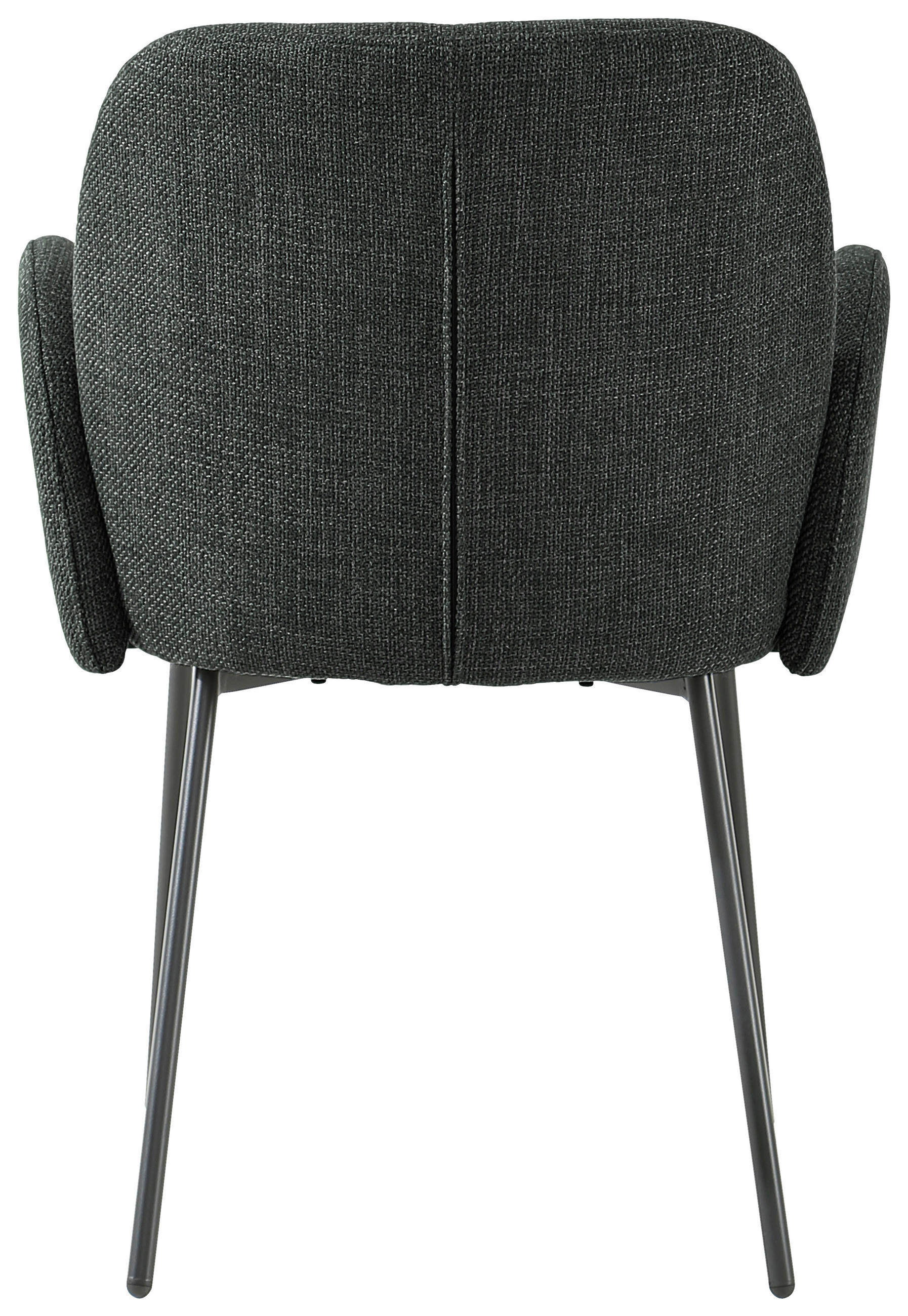ARMLEHNSTUHL  in Eisen Leinenoptik  - Schwarz/Grau, KONVENTIONELL, Holz/Textil (62/85/64cm) - MID.YOU