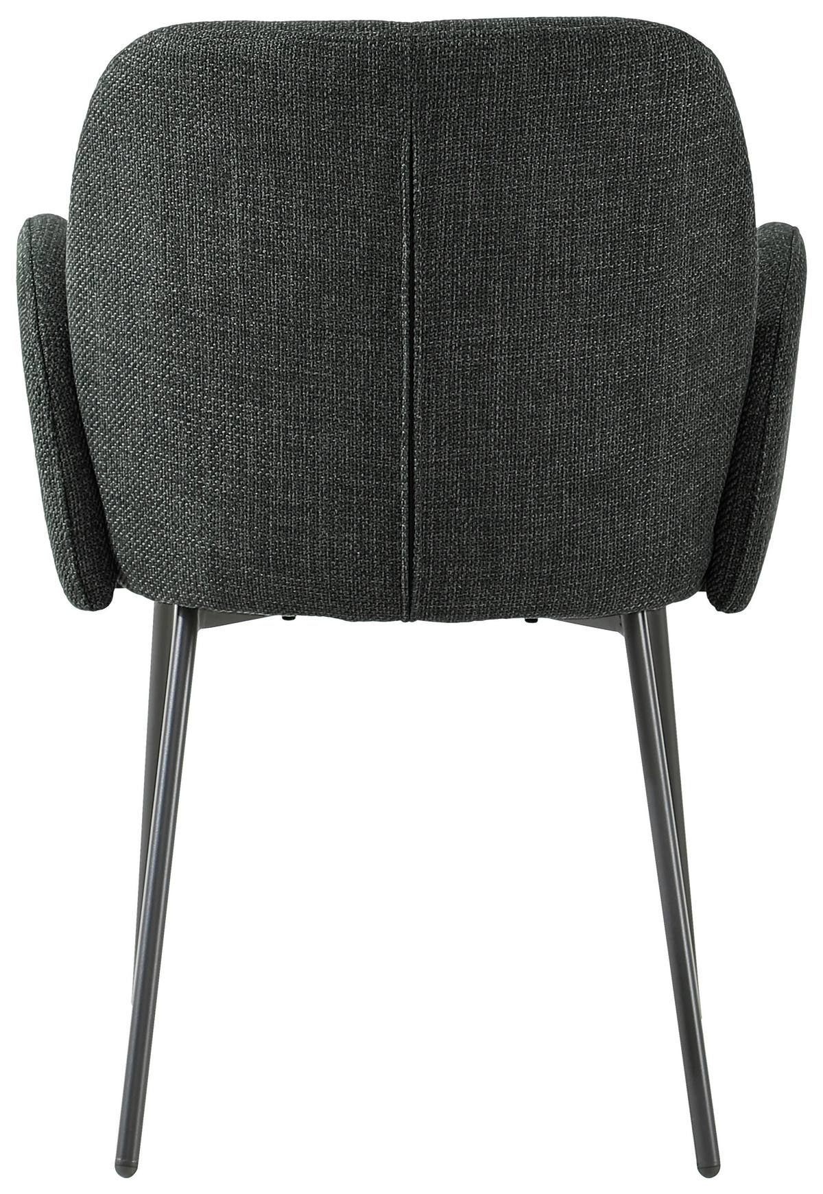 ARMLEHNSTUHL  in Eisen Leinenoptik  - Schwarz/Grau, KONVENTIONELL, Holz/Textil (62/85/64cm) - MID.YOU