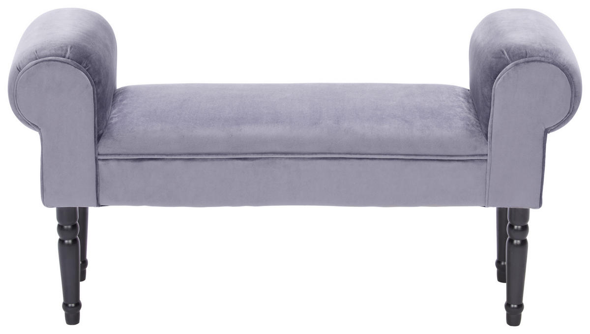 LAVICA, drevo, textil, 100/54/30 cm - čierna/sivá, Trend, drevo/textil (100/54/30cm) - Xora