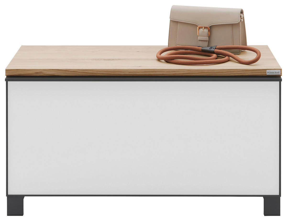 GARDEROBE 4-teilig  in 180/193/37 cm  - Eichefarben/Weiß, Design, Glas/Holz (180/193/37cm) - Dieter Knoll