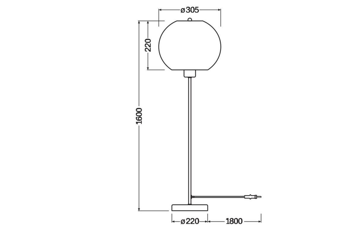 STEHLEUCHTE 30,5/160 cm    - KONVENTIONELL (30,5/160cm) - Ledvance
