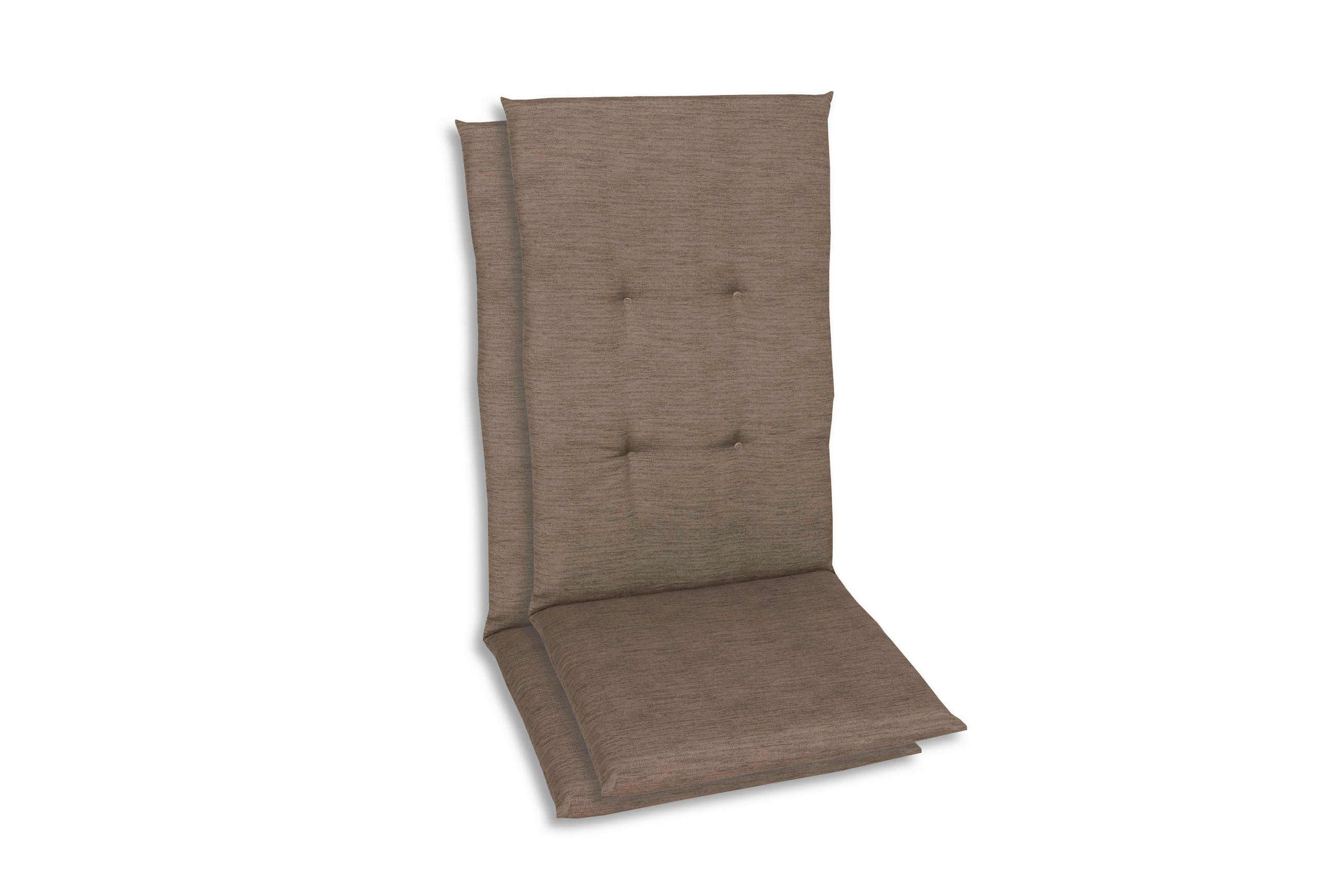 SESSELAUFLAGENSET Uni  - Braun, Basics, Textil (48/5/118cm)