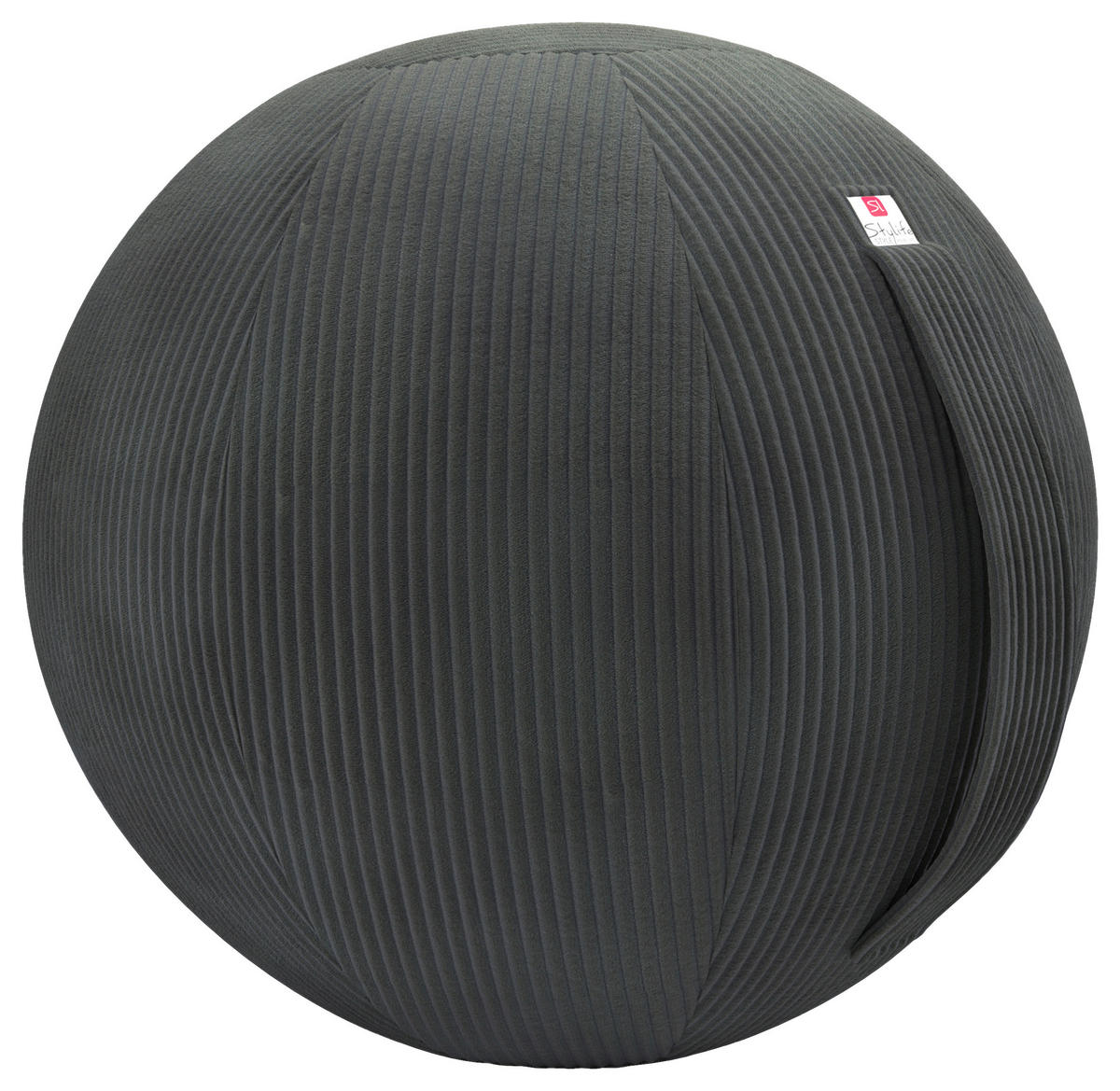SITZBALL - Dunkelgrau, Design, Textil (65cm) - Stylife