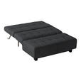 SCHLAFSOFA  in Dunkelgrau  - Dunkelgrau/Schwarz, Design, Textil/Metall (145/92/102cm) - Novel