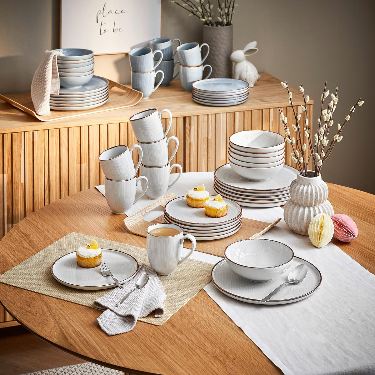 KOMBISERVICE 24-teilig Bergen  - Beige, Design, Keramik - Landscape