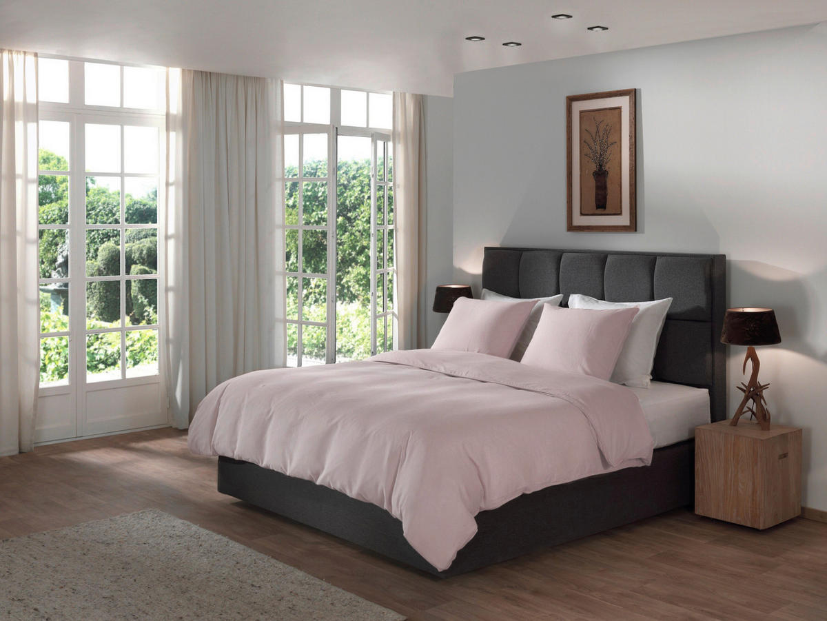 BETTWÄSCHE 2-teilig Suite-Saint-Tropez 135/200 cm  - Rosa, Basics, Textil (135/200cm)