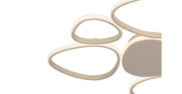 LED-DECKENLEUCHTE 89,5/79/4 cm   - Sandfarben, Design, Kunststoff/Metall (89,5/79/4cm) - Novel