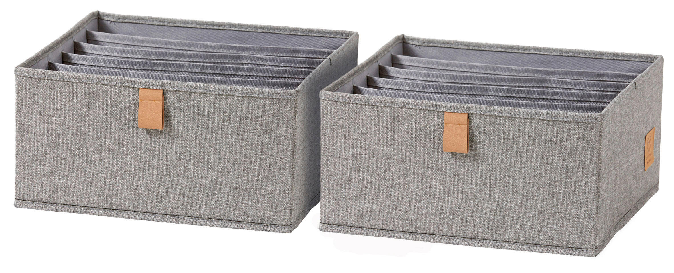 ORGANIZER  - Grau, Basics, Karton/Textil (30/30/15cm) - Store It