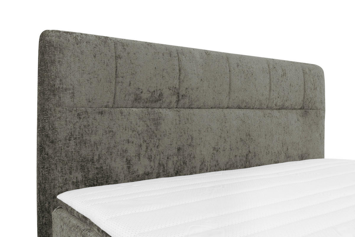 BOXSPRINGBETT 160/200 cm  in Grau  - Schwarz/Grau, Design, Textil/Metall (160/200cm) - Esposa