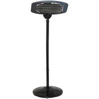 INFRAROTSTRAHLER - Schwarz, KONVENTIONELL, Kunststoff/Metall (120-210cm) - Atrigo