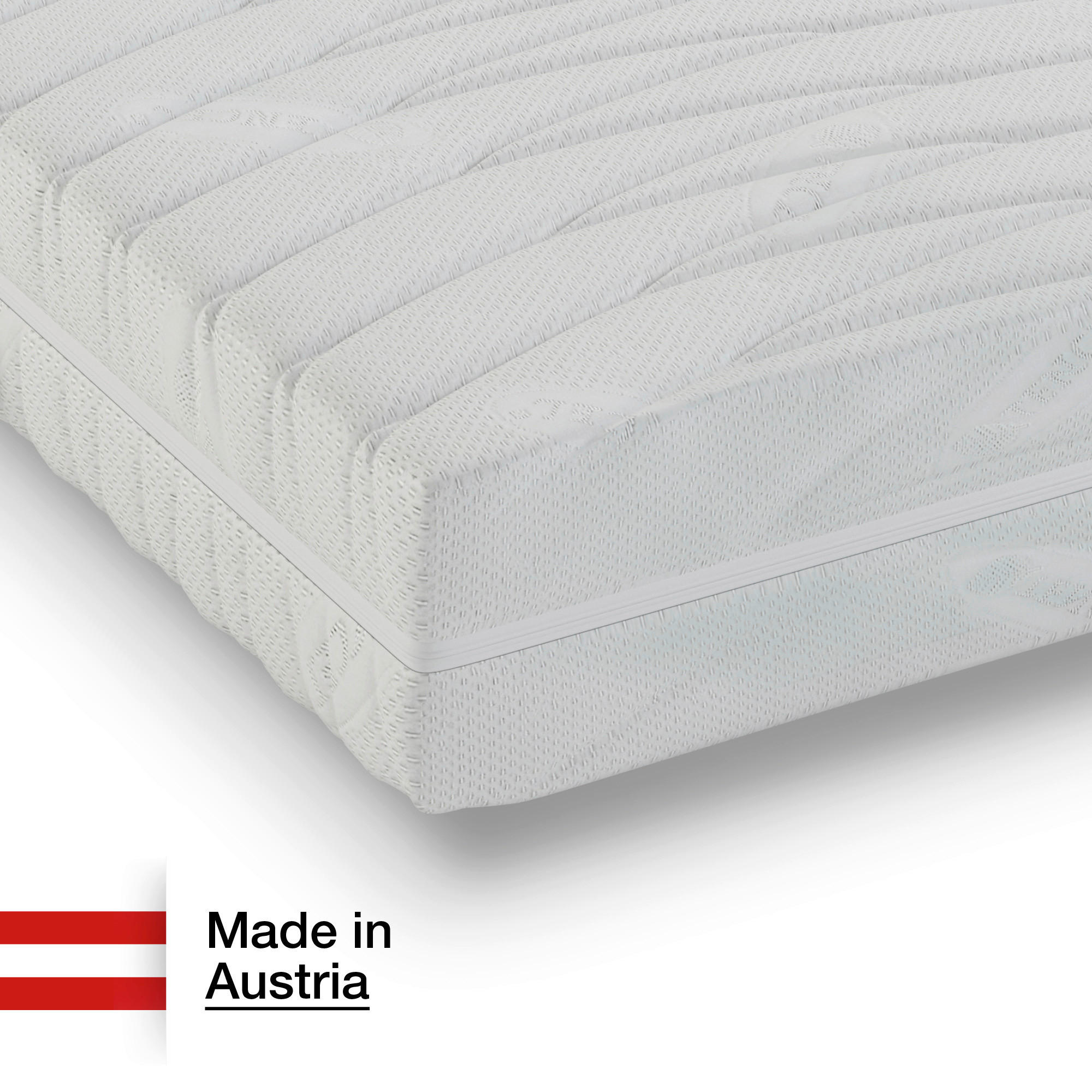 KALTSCHAUMMATRATZE 90/200 cm Höhe ca. 21 cm  - Weiß, Basics, Textil (90/200cm) - Novel