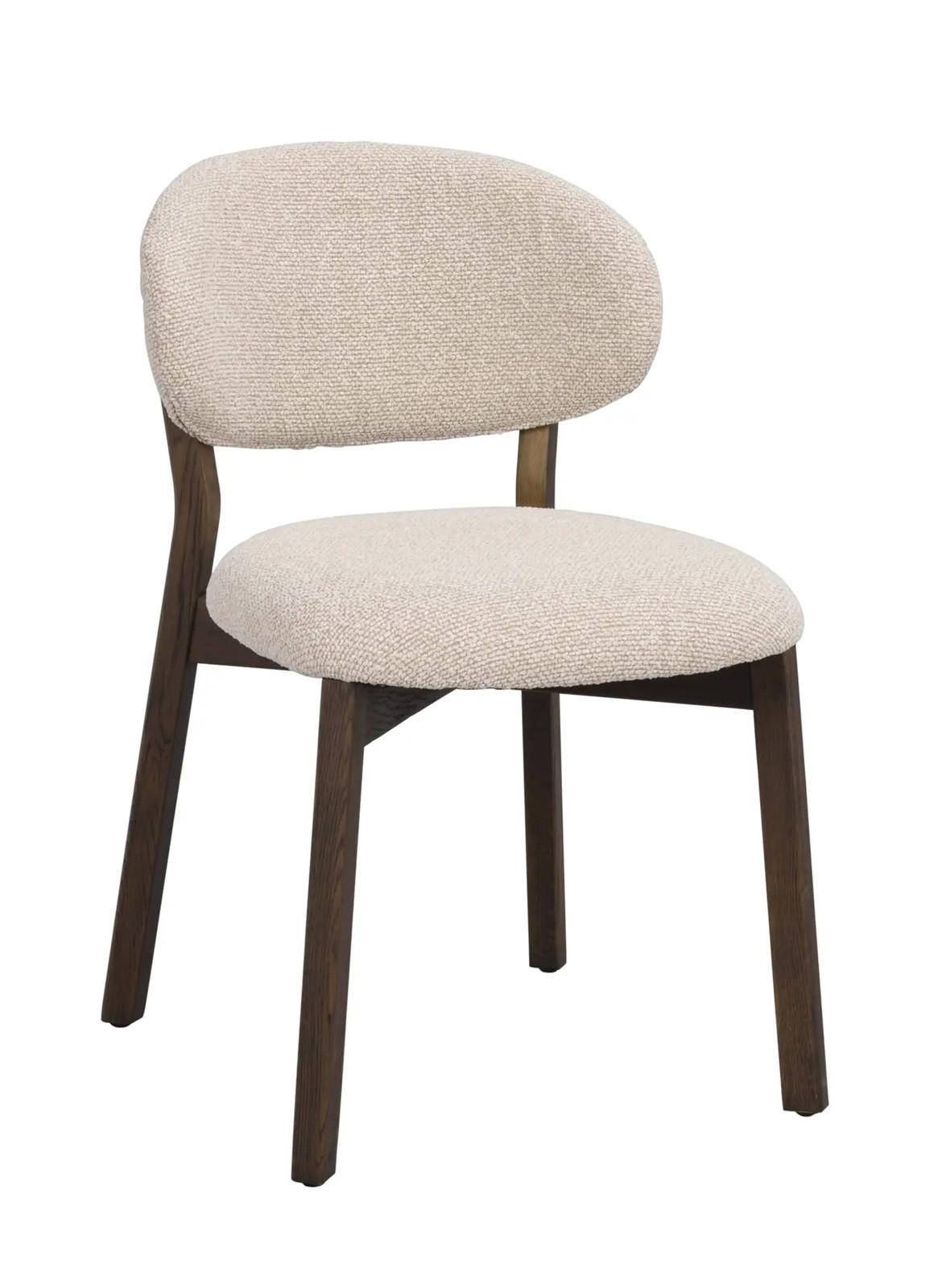 STOL   flatväv  - beige/brun, Klassisk, trä/textil (50/82/60cm) - Rowico