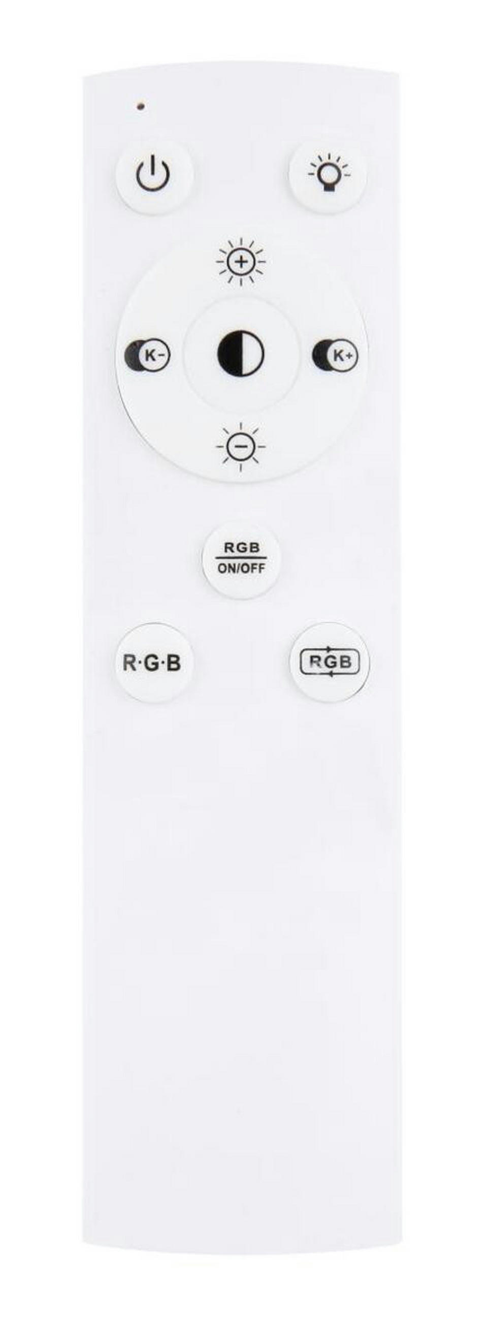 VISEČA LED-SVETILKA  Hodari //3000-6000 K// - bela, Design, kovina/umetna masa (119/7/120cm) - Globo